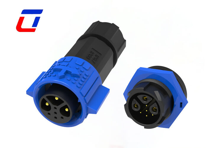 20A M19 3+5 Pin Brass Conector Circular Revestido em Ouro 300V Multi Pin Plug Socket