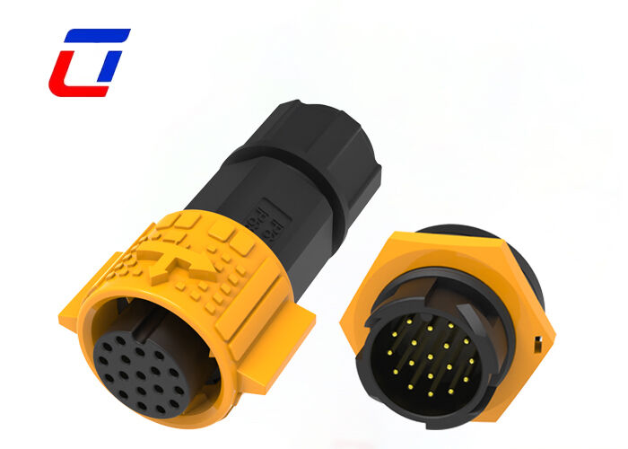 Conector de dados à prova d'água Ulinkcon M19 18 pin Outdoor Quick Lock LED Connector Manufacturer