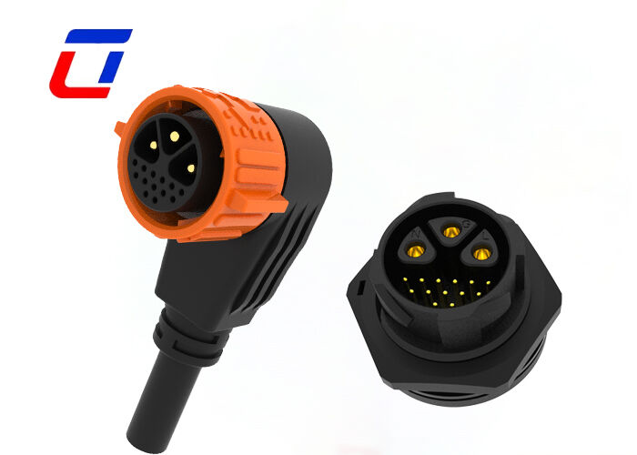 3+13 Pin M25 Multi Pin Conector Macho Conector Feminino PA66 Impermeável 300V Push Lock Connector