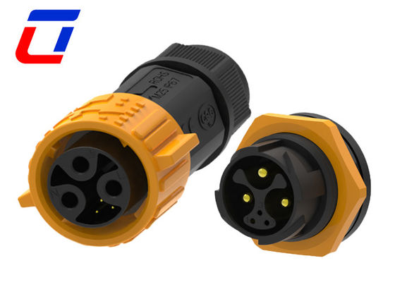 6 pin 50A Conector de energia à prova d'água M25 IP67 Conector de energia à parede