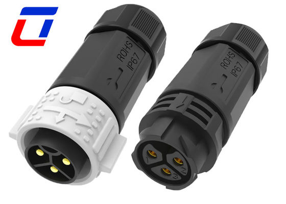 30A 3 pin 600V conector de fio circular de libertação rápida resistente à água homem para mulher