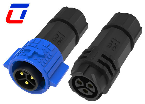 Conector circular à prova d'água 3 pin LED 20 Amp 300V