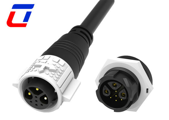 Conector LED à prova d'água de cabo de alimentação de 3 núcleos Conectores de fio de desligamento rápido de 5 pines