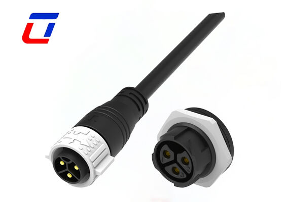 UL94-V0 3 Pin M25 50A Waterproof o auto do conector de cabo que trava o conector de alimentação IP67
